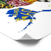 USA-Teller - alle Staaten Poster (Ecke)