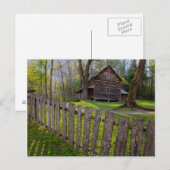 USA, Tennessee, Cabin in Cades Cove Postkarte (Vorne/Hinten)