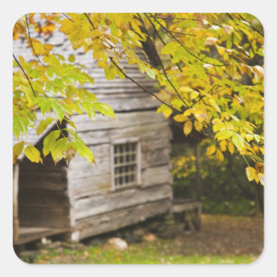 USA, Tennessee, Gatlinburg. Große Smoke Quadratischer Aufkleber