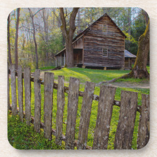 USA, Tennessee, Hütte in Cades Cove Untersetzer