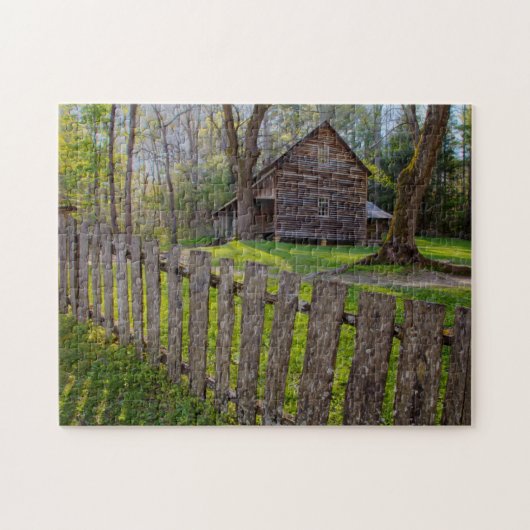 USA, Tennessee, Kabine in Cades Cove Puzzle (Horizontal)