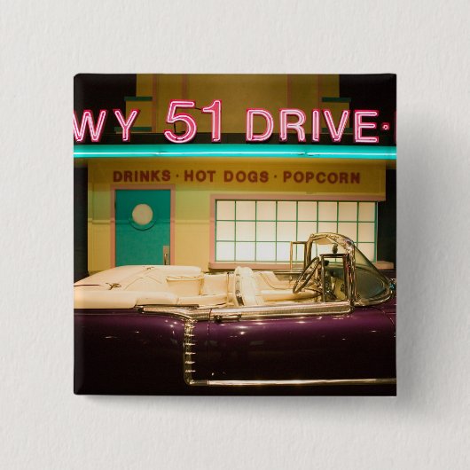 USA, Tennessee, Memphis: Elvis Presley Button (Vorderseite)