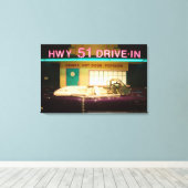 USA, Tennessee, Memphis: Elvis Presley Leinwanddruck (Insitu (Holzboden))