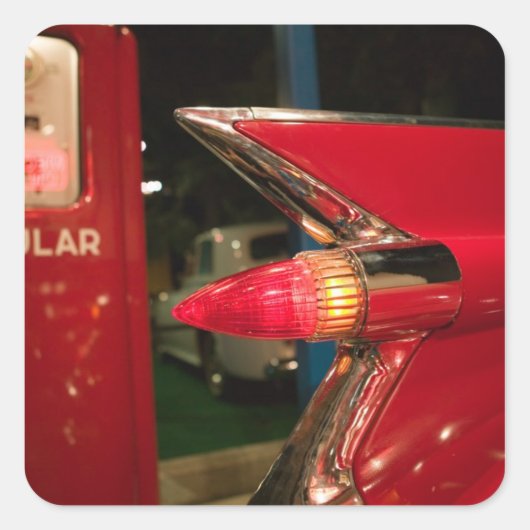 USA, Tennessee, Memphis, Elvis Presley Quadratischer Aufkleber (Vorderseite)