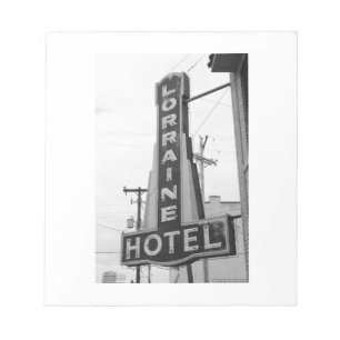 USA, Tennessee, Memphis: Nationale zivile Rechte Notizblock