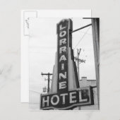 USA, Tennessee, Memphis: Nationale Zivile Rechte Postkarte (Vorne/Hinten)