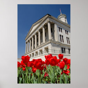 USA, Tennessee, Nashville. Historischer Tennessee Poster