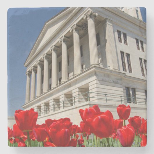 USA, Tennessee, Nashville. Historischer Tennessee Steinuntersetzer (Vorderseite)