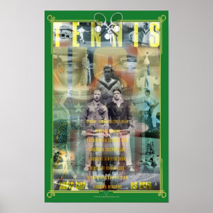 USA-Tennis-Geschichtsplakat Poster