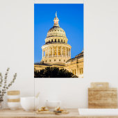 USA, Texas, Austin. Hauptstadt Gebäude (1888) 2 Poster (Küche)