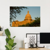 USA, Texas, Austin. Hauptstadt Gebäude (1888) Poster (Heimbüro)