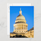 USA, Texas, Austin. Hauptstadts-Gebäude (1888) 2 Postkarte (Vorne/Hinten)