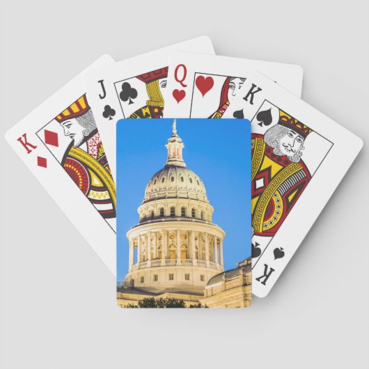 USA, Texas, Austin. Hauptstadts-Gebäude (1888) 2 Spielkarten (Rückseite)