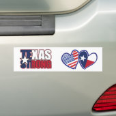 USA-Texas-Flag-Herz Autoaufkleber (Auf Auto)