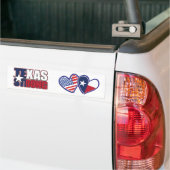 USA-Texas-Flag-Herz Autoaufkleber (Auf Lkw)