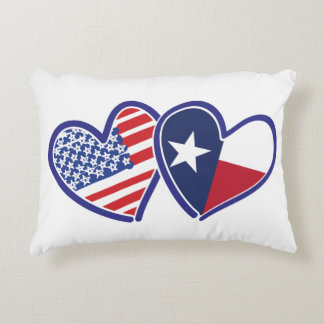 USA-Texas-Flag-Herz Dekokissen