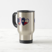 USA-Texas-Flag-Herz Reisebecher (Vorderseite Links)