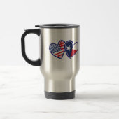 USA-Texas-Flag-Herz Reisebecher (Links)