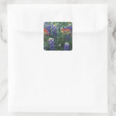USA, Texas Hill Country. Bluebonnets und Quadratischer Aufkleber (Tasche)