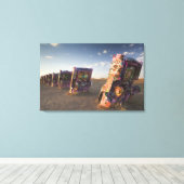 USA, TEXAS, Panhandle Area, Amarillo: Cadillac 2 Leinwanddruck (Insitu (Holzboden))