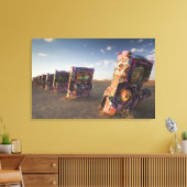 USA, TEXAS, Panhandle Area, Amarillo: Cadillac 2 Leinwanddruck (Insitu (Wohnzimmer))