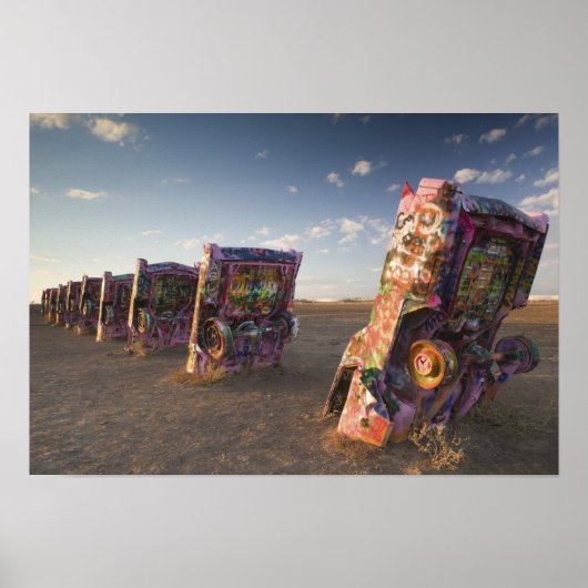 USA, TEXAS, Panhandle Area, Amarillo: Cadillac 2 Poster (Vorne)