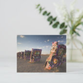 USA, TEXAS, Panhandle Area, Amarillo: Cadillac 2 Postkarte (Stehend Vorderseite)