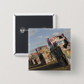 USA, TEXAS, Panhandle Area, Amarillo: Cadillac Button (Vorne & Hinten)