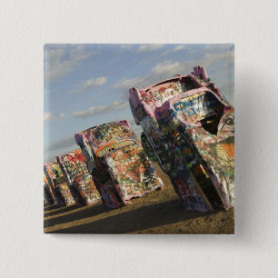 USA, TEXAS, Panhandle Area, Amarillo: Cadillac Button