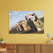 USA, TEXAS, Panhandle Area, Amarillo: Cadillac Leinwanddruck (Insitu (Wohnzimmer))