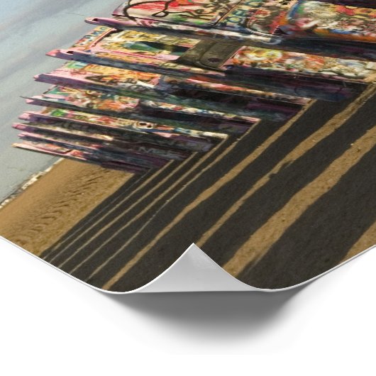 USA, TEXAS, Panhandle Area, Amarillo: Cadillac Poster (Ecke)