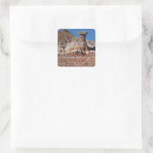 USA, Texas, Panhandle, Hoodoo Quadratischer Aufkleber (Tasche)