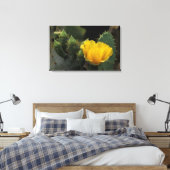 USA, Texas, Prickly Pear Cactus in Blüte. Leinwanddruck (Insitu (Schlafzimmer))