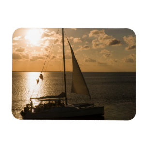 USA, Texas, South Padre Island. Segelboot Magnet
