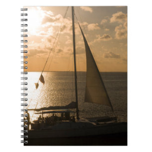 USA, Texas, South Padre Island. Segelboot Notizblock