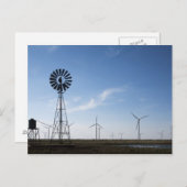 USA, Texas, Vega, Alte Ranch, Windmühle und Wasser Postkarte (Vorne/Hinten)