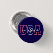 USA Text 4. Juli Design-62118 Button (Vorne & Hinten)