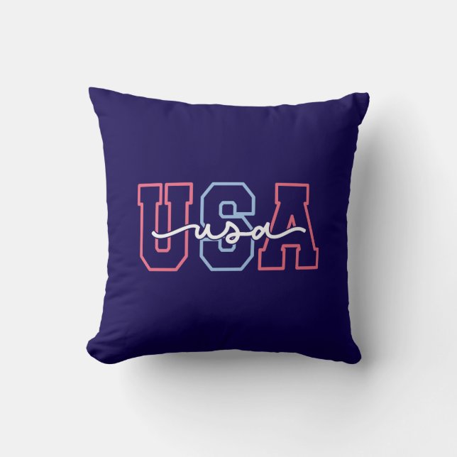 USA Text 4. Juli Design-62118 Kissen (Vorderseite)