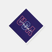 USA Text 4. Juli Design-62118 Serviette (Ecke)
