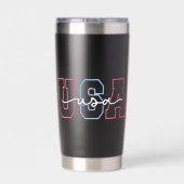 USA Text 4. Juli Design-62118 Thermobecher (Rückseite)