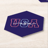 USA Text 4. Juli Design-62118 Untersetzer (angewinkelt)