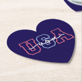 USA Text 4. Juli Design-62118 Untersetzer (angewinkelt)