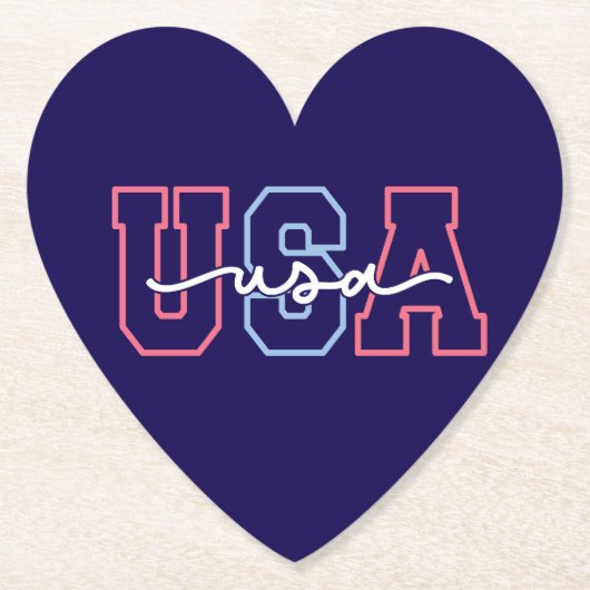 USA Text 4. Juli Design-62118 Untersetzer (Vorderseite)