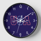 USA Text 4th Of July Design-62118 Uhr (Vorderseite)