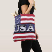 USA Text American Flagge Tasche (Von Nahem)