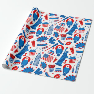 USA Themed Geschenkpapier