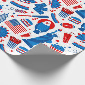 USA Themed Geschenkpapier (Ecke)