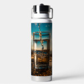 USA-Themed Stainless Steel Water Bottle - Dable Trinkflasche (Hinten)