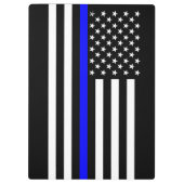 USA Thin Blue Line Klemmbrett (Rückseite)