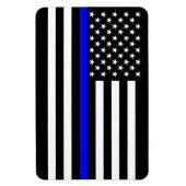 USA Thin Blue Line Magnet (Vertikal)